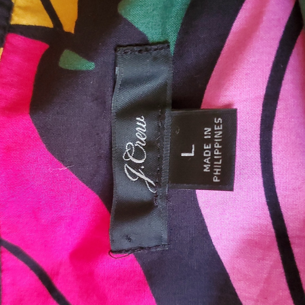 J CREW POPLIN Woman's Top Size Large - Picture 4 of 4